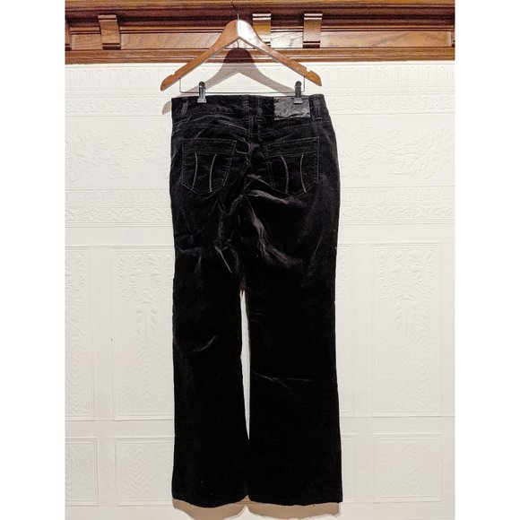Eivissa Black velvet pants size 10 boot cut legs - Picture 2 of 7